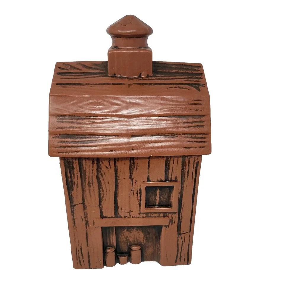 Vintage Cookie Jar Dutch Treat Barn McCoy Ceramic Cottagecore Brown Yellow Retro